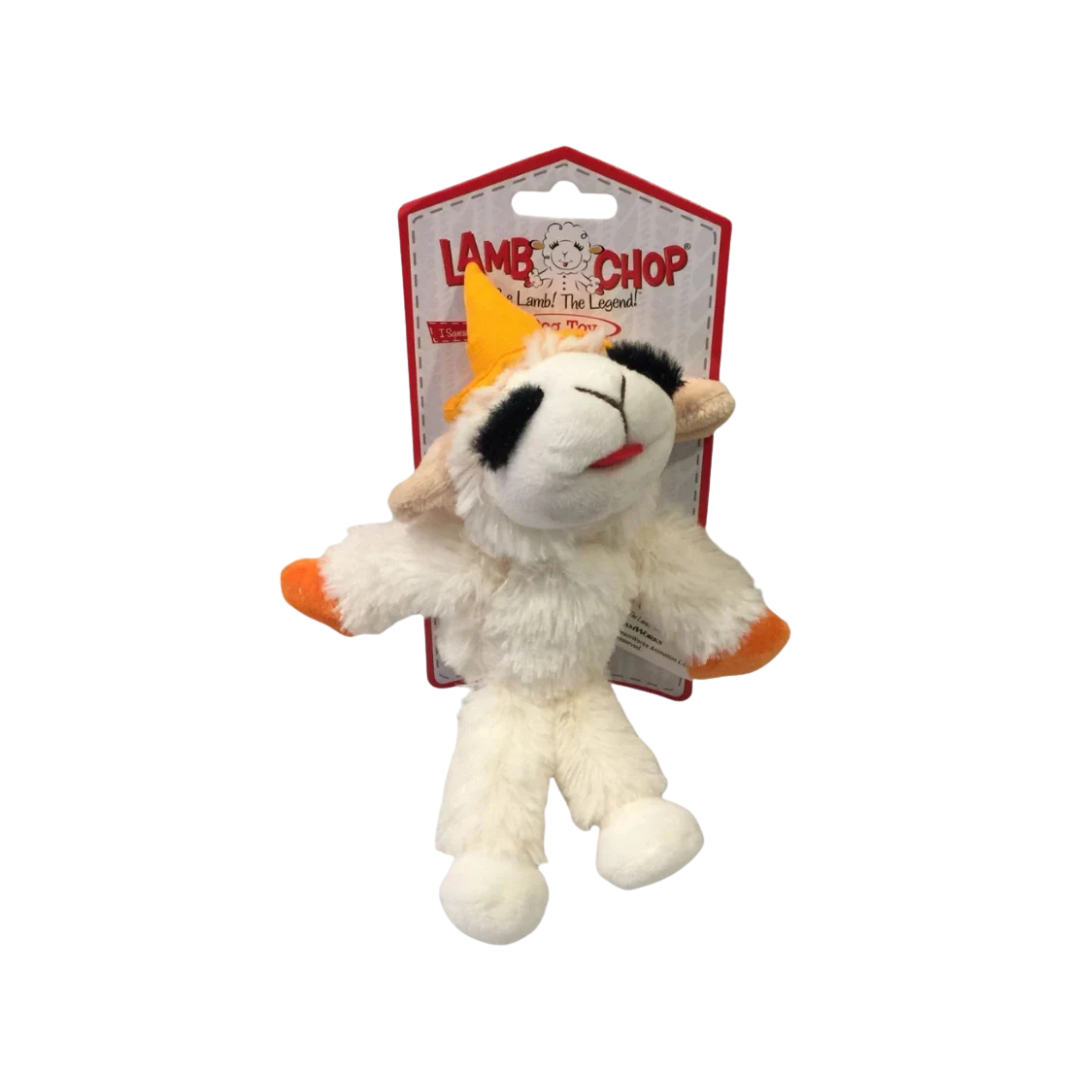 WHITE LAMB CHOP WITCH TOY
