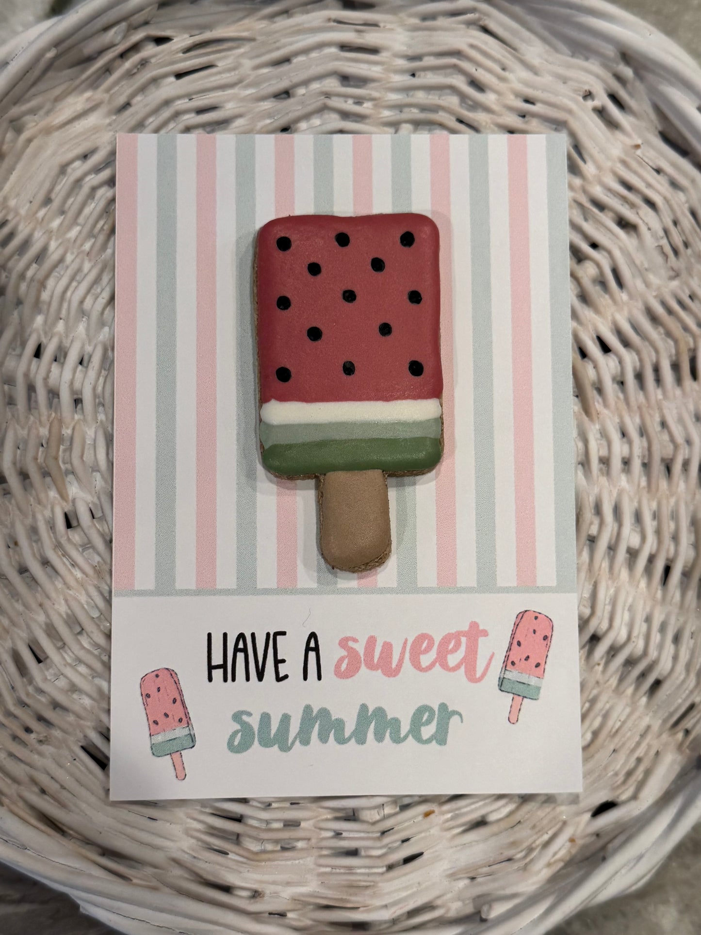 ICED WATERMELON POPSICLE