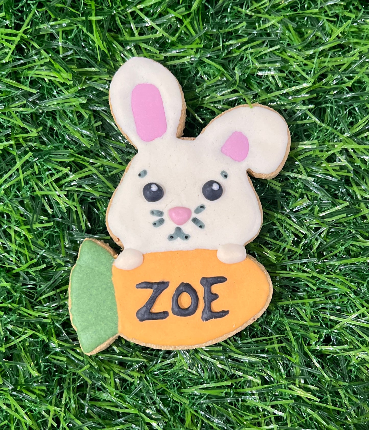 PERSONALIZED ICED EASTER BUNNY