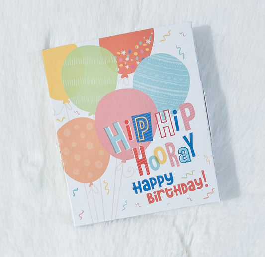 HIP HIP HOORAY BIRTHDAY CARD