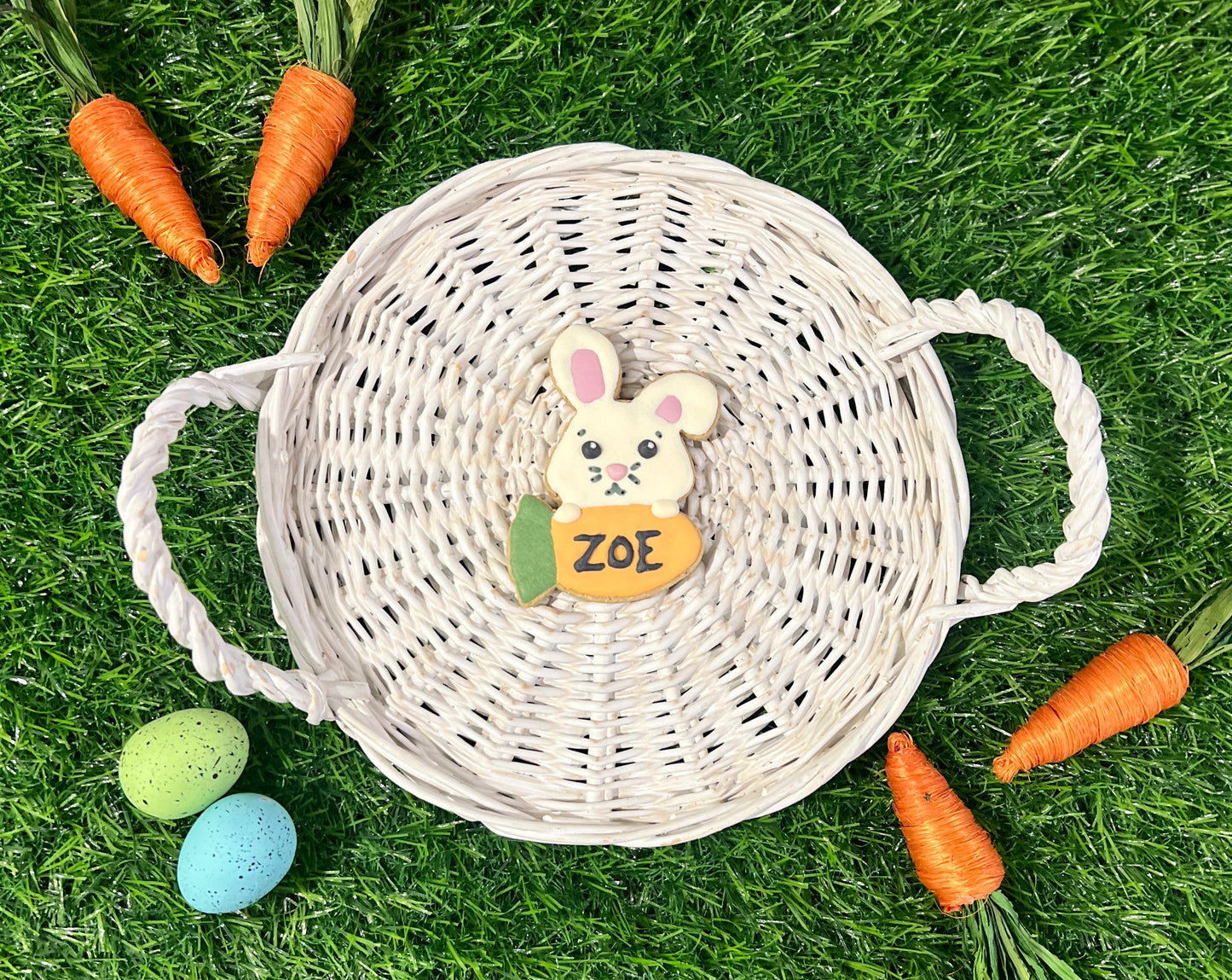 PERSONALIZED ICED EASTER BUNNY