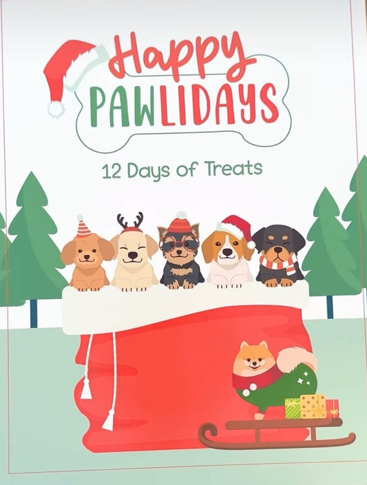 12 DAYS OF DOG TREATS CHRISTMAS ADVENT CALENDAR