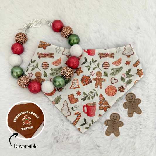 GINGERBREAD TREAT, BANDANA, NECKLACE, BUNDLE