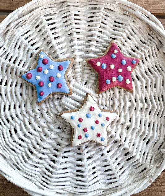 3 ICED PAWTRIOTIC STAR TREATS
