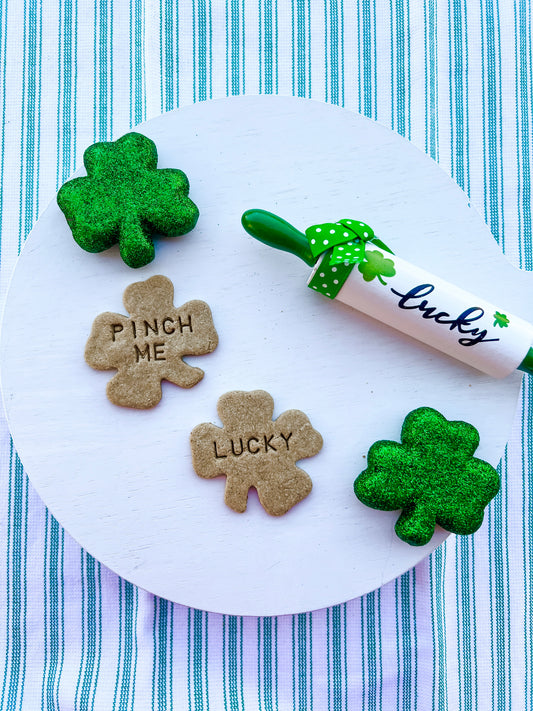 CUSTOM CLOVERS-LUCKY OR PINCH ME